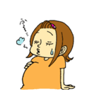妊婦さんあるある カラーバージョン（個別スタンプ：23）