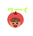 感情ゆたかりんごっ子（個別スタンプ：7）