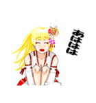 頑張る巫女お姉さん HG 4（個別スタンプ：7）