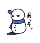 らくがき雪だるま（個別スタンプ：4）