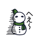 らくがき雪だるま（個別スタンプ：8）