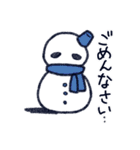 らくがき雪だるま（個別スタンプ：10）