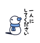 らくがき雪だるま（個別スタンプ：14）