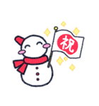 らくがき雪だるま（個別スタンプ：30）