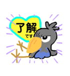 ハシビロコウさんとハート♡挨拶・気持ち（個別スタンプ：10）