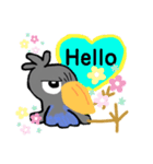 ハシビロコウさんとハート♡挨拶・気持ち（個別スタンプ：13）