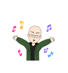 ハゲでスキンヘッドなメガネさん（個別スタンプ：14）