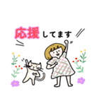 気遣いが出来る！くるくる前髪の女子達（個別スタンプ：24）
