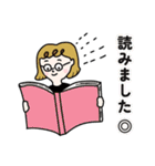 気遣いが出来る！くるくる前髪の女子達（個別スタンプ：30）