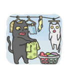 黒猫白猫毎日（個別スタンプ：30）