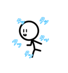 顔がついた棒人間1（個別スタンプ：11）