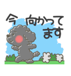 黒トイプードルのデカ文字スタンプ（個別スタンプ：28）