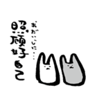 うさぎ中国語（個別スタンプ：26）