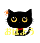 使えるかわいい黒猫ちゃんスタンプ（個別スタンプ：11）