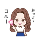 シンプル♡かわいい韓国語♡ガール（個別スタンプ：22）