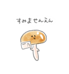 シンプル なめこ 日常会話（個別スタンプ：15）