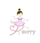 Fairy line sticker ♡新体操♡（個別スタンプ：3）