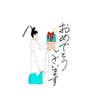 【神社スタンプ】神主と巫女③（個別スタンプ：3）