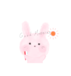 水彩うさぎ（個別スタンプ：3）