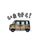 車☆日常【ベージュ】（個別スタンプ：1）