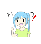 デフォルメな男の子女の子（個別スタンプ：2）