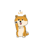 韓国語を話す柴犬（個別スタンプ：3）