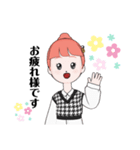 普段使いやすい女の子スタンプ（個別スタンプ：4）