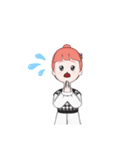 普段使いやすい女の子スタンプ（個別スタンプ：7）
