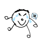 毎日使えるデカ文字こども手描きイラスト（個別スタンプ：7）