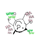 毎日使えるデカ文字こども手描きイラスト（個別スタンプ：9）