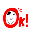 毎日使えるデカ文字こども手描きイラスト（個別スタンプ：16）