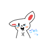 シロウサギスタンプ！（個別スタンプ：5）