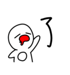 ハタさん1文字スタンプ（個別スタンプ：2）