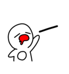 ハタさん1文字スタンプ（個別スタンプ：18）