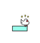 動く ハッピー文鳥さん（個別スタンプ：24）