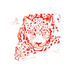 豹／猫ちゃんは、好きかしら？マシュマロ。（個別スタンプ：2）