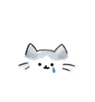 シンプル しらたまネコ1（個別スタンプ：6）