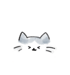 シンプル しらたまネコ1（個別スタンプ：8）
