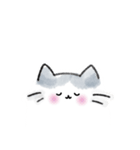 シンプル しらたまネコ1（個別スタンプ：12）