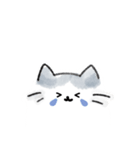 シンプル しらたまネコ1（個別スタンプ：14）