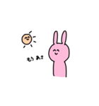 愛想笑いするうさぎ（個別スタンプ：10）
