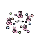 愛想笑いするうさぎ（個別スタンプ：11）