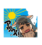 犬耳おばさんスタンプ（個別スタンプ：10）