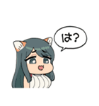 犬耳おばさんスタンプ（個別スタンプ：14）