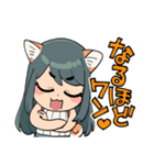 犬耳おばさんスタンプ（個別スタンプ：16）