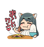 犬耳おばさんスタンプ（個別スタンプ：22）
