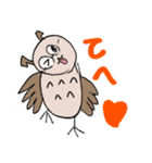 リンふくろうと仲間たち（個別スタンプ：3）