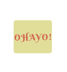 レトロ調/英ロゴ風スタンプ（個別スタンプ：1）