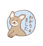 Dogs まったり Brown_1（個別スタンプ：9）