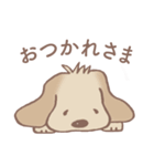 Dogs まったり Brown_1（個別スタンプ：20）